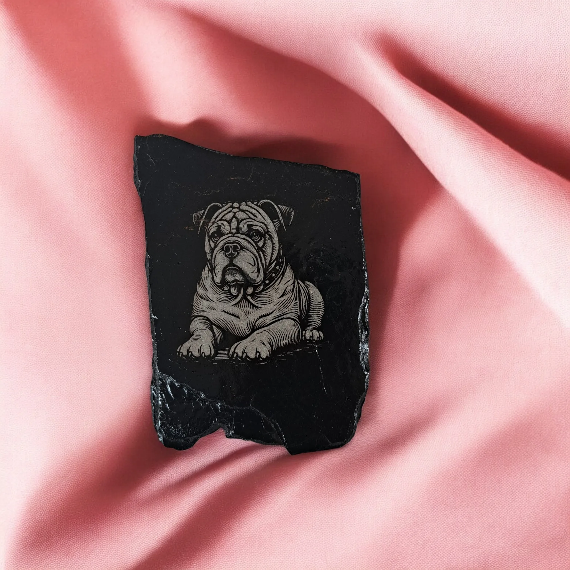 Bulldog Slate Engraving - Bull Dog