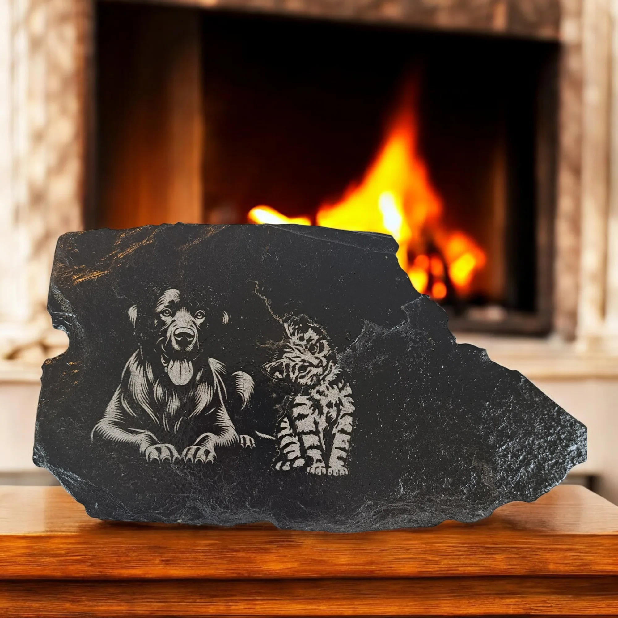 Custom Pet Engraved Slate - Dog, Cat, Horse & More