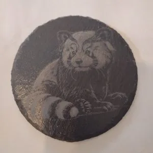 Red Panda Slate Coaster
