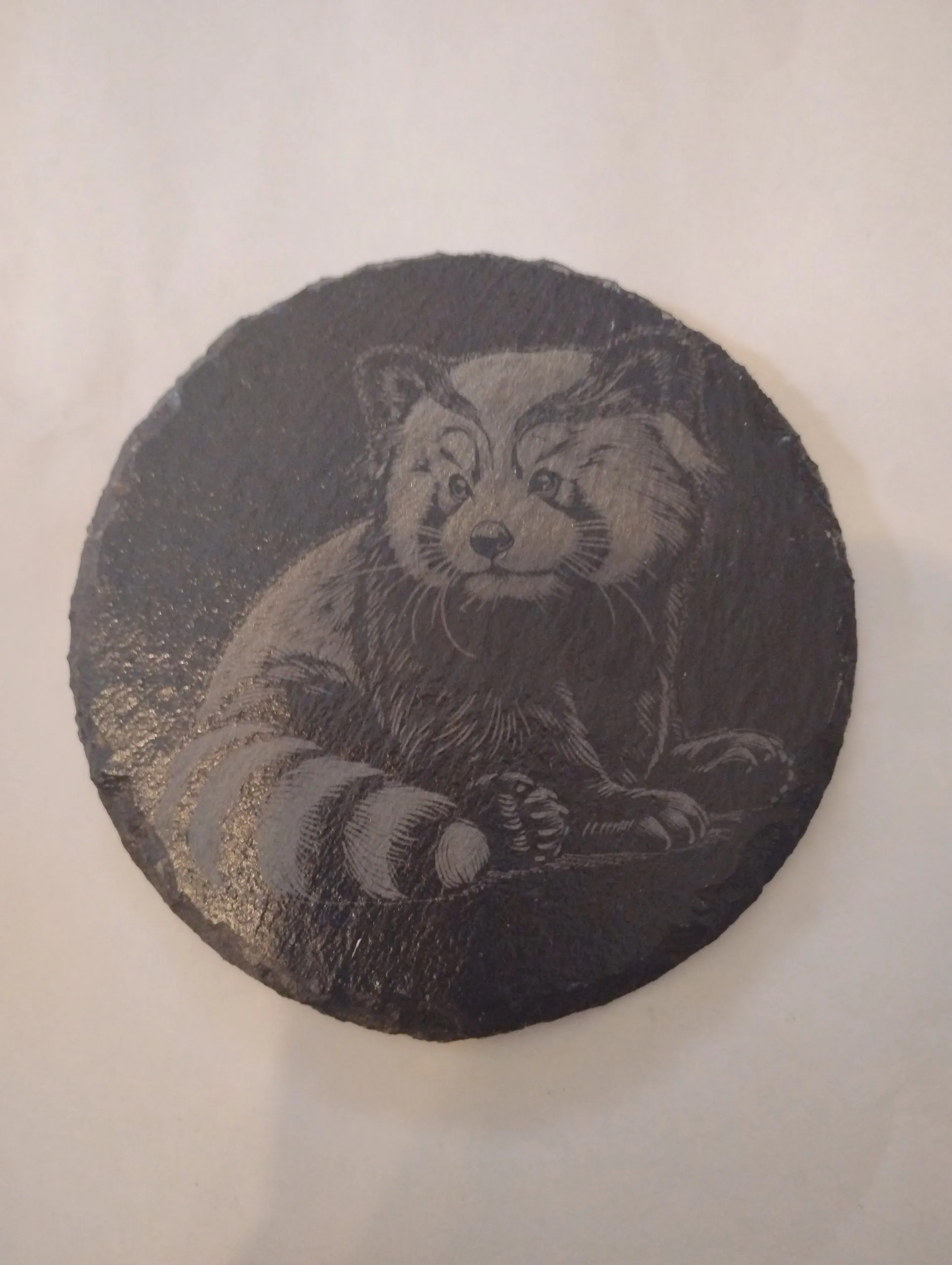 Red Panda Slate Coaster