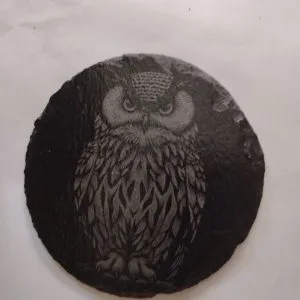 owl slate coaster